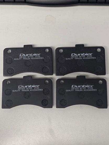 H3264-2 Mackay 1933 Dunbier Disc Caliper Pads Suits Mechanical 2 Bolt Type From Jan 17 Pack of 4 | Marine Trailer Part