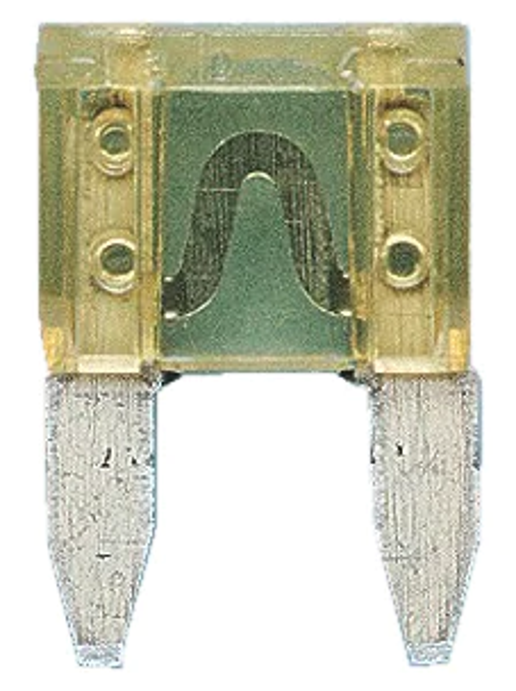 07313000201 Flat blade fuse MINI Silver-Yellow 20A Each Fuse | Genuine Wurth Product