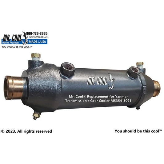 M5354-3091CN Oil Cooler Yanmar ZF85A (1-1/2" Hose) M5354-3091CN Replacement Mr Cool