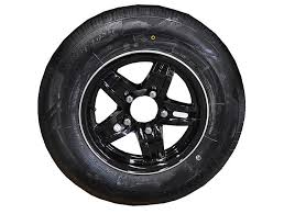 A1832 Mackay 1435 Dunbier SHADOW 13" Black Alloy Wheel & Tyre 175RLT13 | Marine Trailer Part