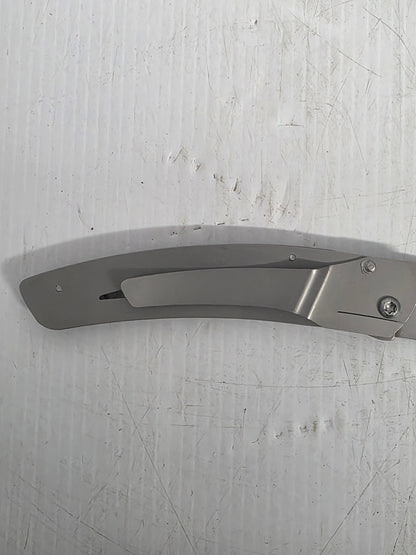 CD.142.96 Claude Dozorme  9cm Eiffel Series Stainless Steel Pocket Knife (Liner Lock, Red Handle)