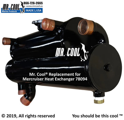 78094 Aftermarket Mercruiser Rear-Mount Heat Exchanger | Sawley's Select Marine Parts