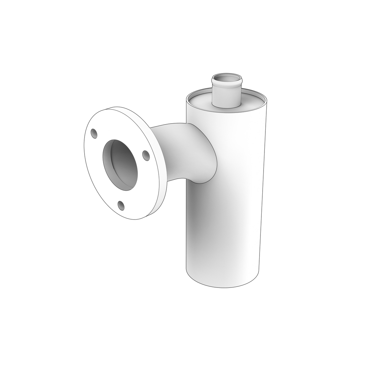 3809984 Exhaust Pipe Elbow | Genuine Volvo Penta Part - photo 2 of 2