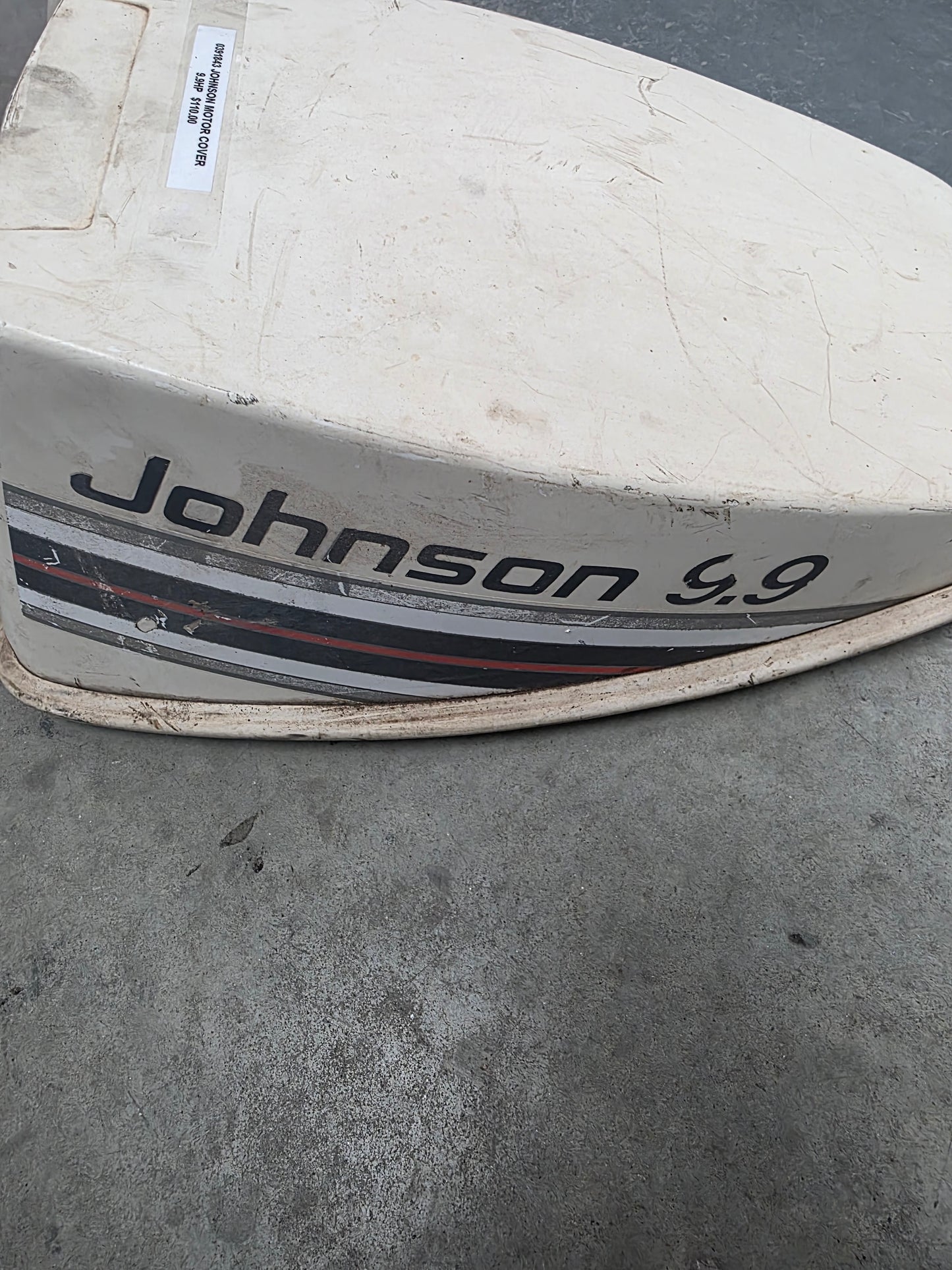 0391843 Johnson Motor Cover 9.9HP | Genuine Used Part