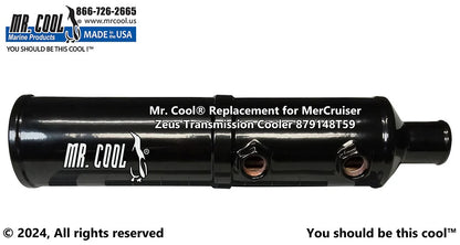 879148T59 / 8M0181739 Aftermarket Mercruiser Zeus 3000 Vertical Transmission/Power Steering Oil Cooler | Sawley's Select Marine Parts
