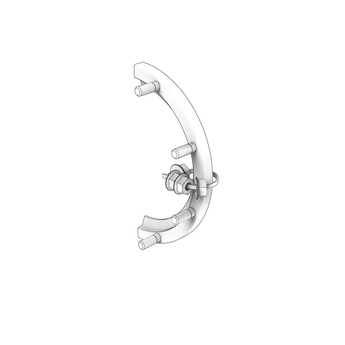 23114577 Half Clamp | Genuine Volvo Penta Part - photo 2 of 2