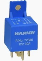 72386BL Narva Mini Relay 12v 30A 5 Pin N/O | Genuine Narva Electrical