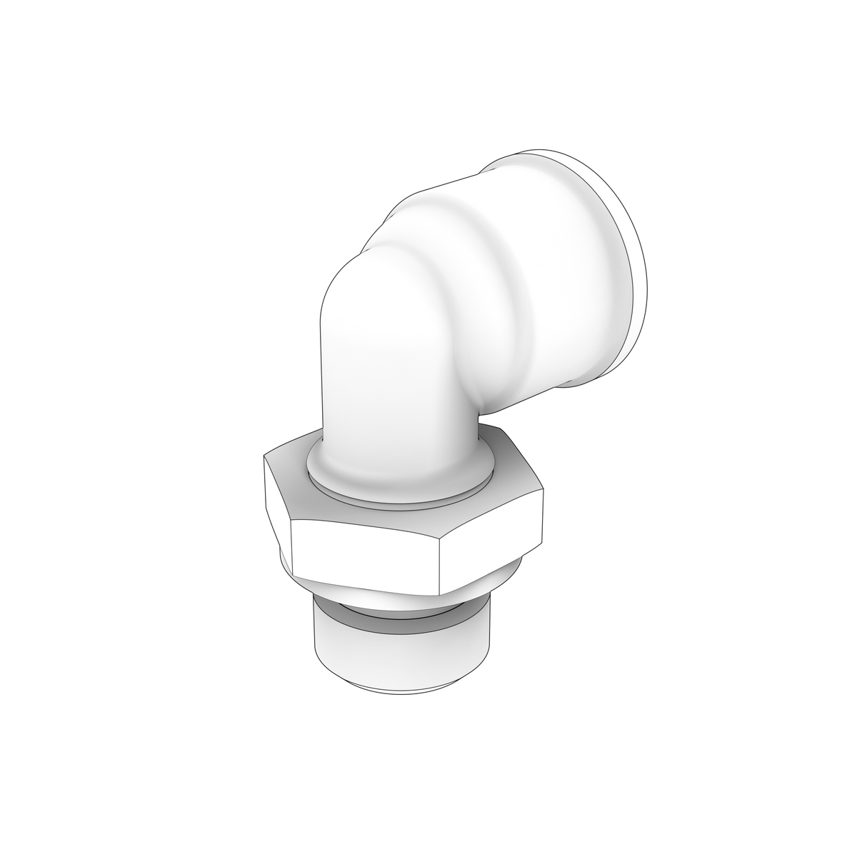20544196 Elbow Nipple | Genuine Volvo Penta Part