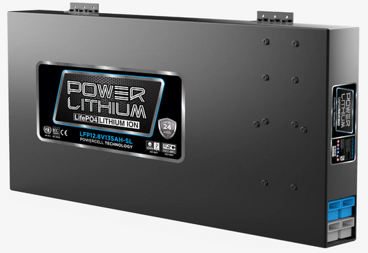 LFP12.8V135AH-SL Power Crank 135 AH Battery | 12V Lithium Slimline Deep Cycle