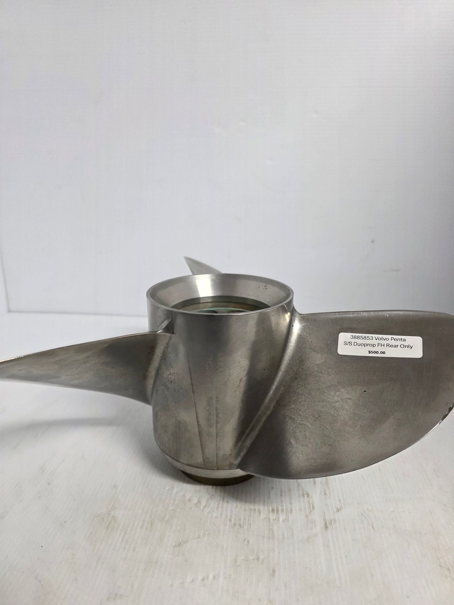 3885853 Volvo Penta FH5 Rear Stainless Steel Duoprop Propeller – DPS-B Helical Spline | Genuine Used Part
