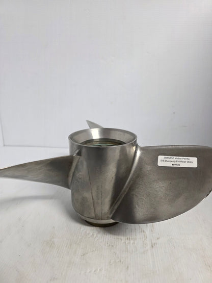 3885853 Volvo Penta FH5 Rear Stainless Steel Duoprop Propeller – DPS-B Helical Spline | Genuine Used Part