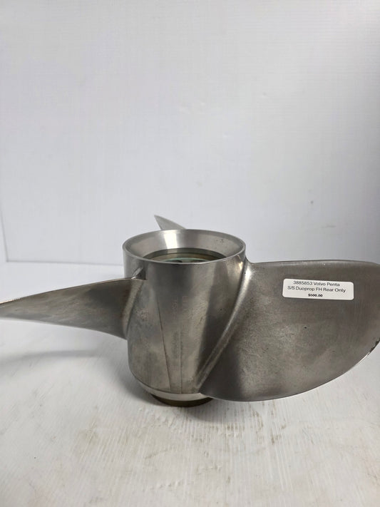 3885853 Volvo Penta FH5 Rear Stainless Steel Duoprop Propeller – DPS-B Helical Spline | Genuine Used Part