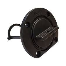 400399 Drain Plug 32mm Black - Flat Base | Marine Bung & Drain
