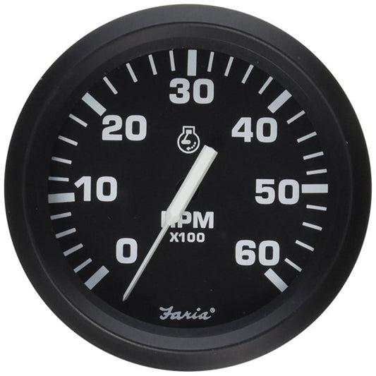 204500 Faria Euro Tacho 6000rpm Inboard