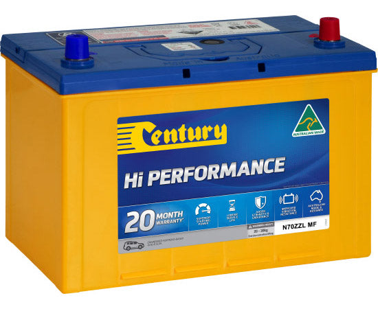 123121 Century N70ZZL MF Hi Performance Battery | Genuine Century Battery