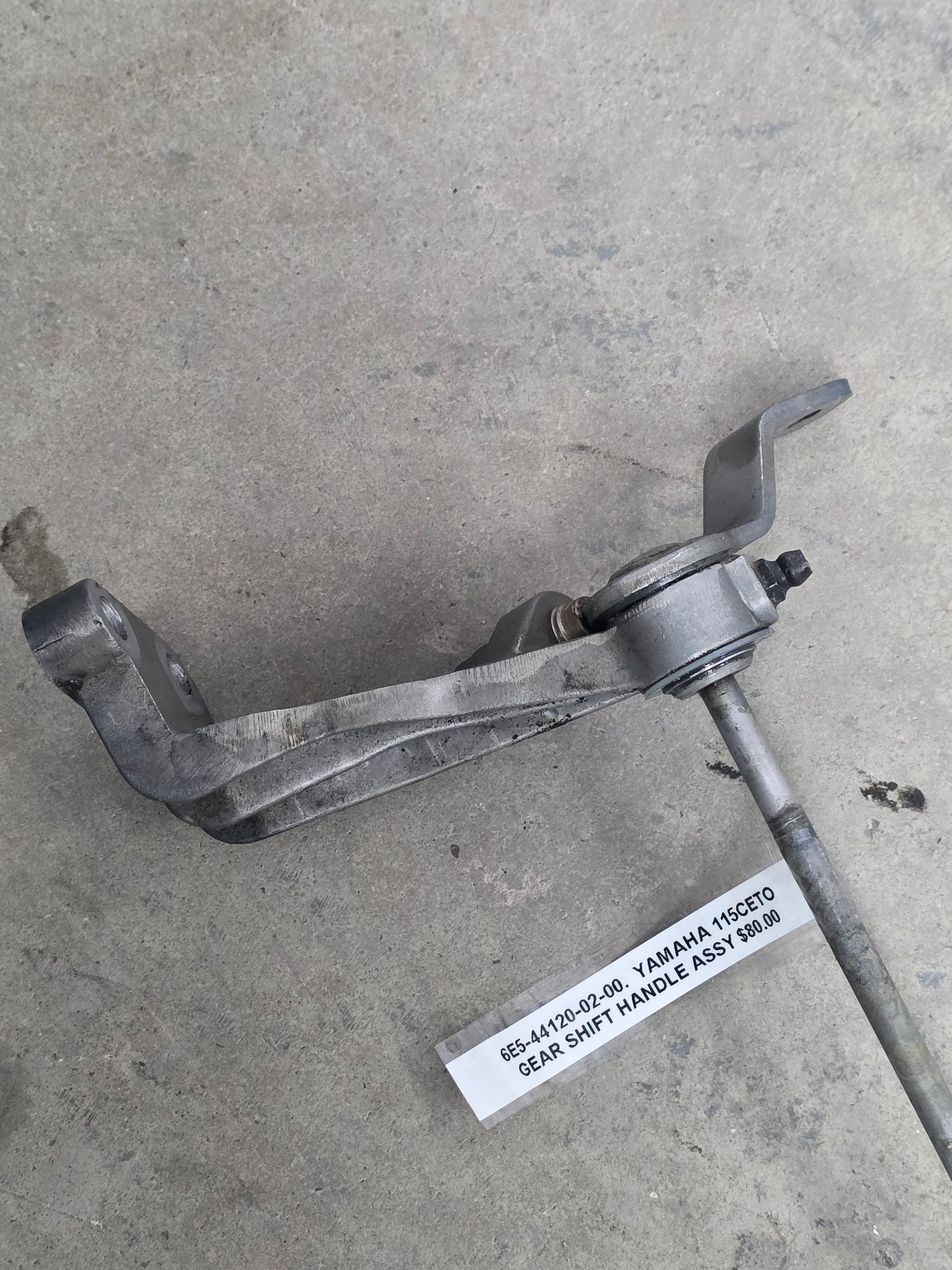 6E5-44120-02-00 Yamaha 115CETO Gear Shift Handle Assy | Genuine Used Part