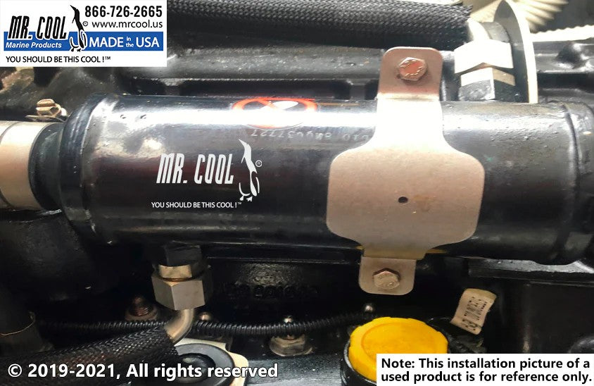 897345T95 Aftermarket Mercruiser Zeus 3000 Horizontal Transmission Oil Cooler With Drop Box XC | Sawley's Select Marine Parts