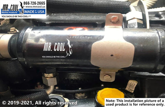 897345T95 Aftermarket Mercruiser Zeus 3000 Horizontal Transmission Oil Cooler With Drop Box XC | Sawley's Select Marine Parts