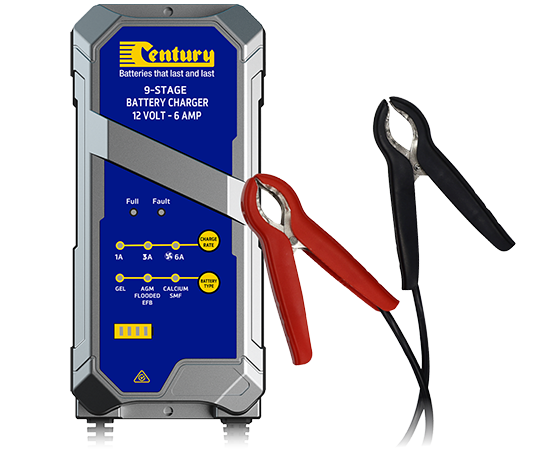 190015 Century CC1206-XLi - 12 VOLT 6 AMP Charger | Genuine Century Battery