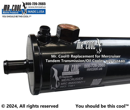 879150A80 / 8M0181781 Aftermarket Mercruiser Zeus 3000 Horizontal Transmission Oil Cooler | Sawley's Select Marine Parts
