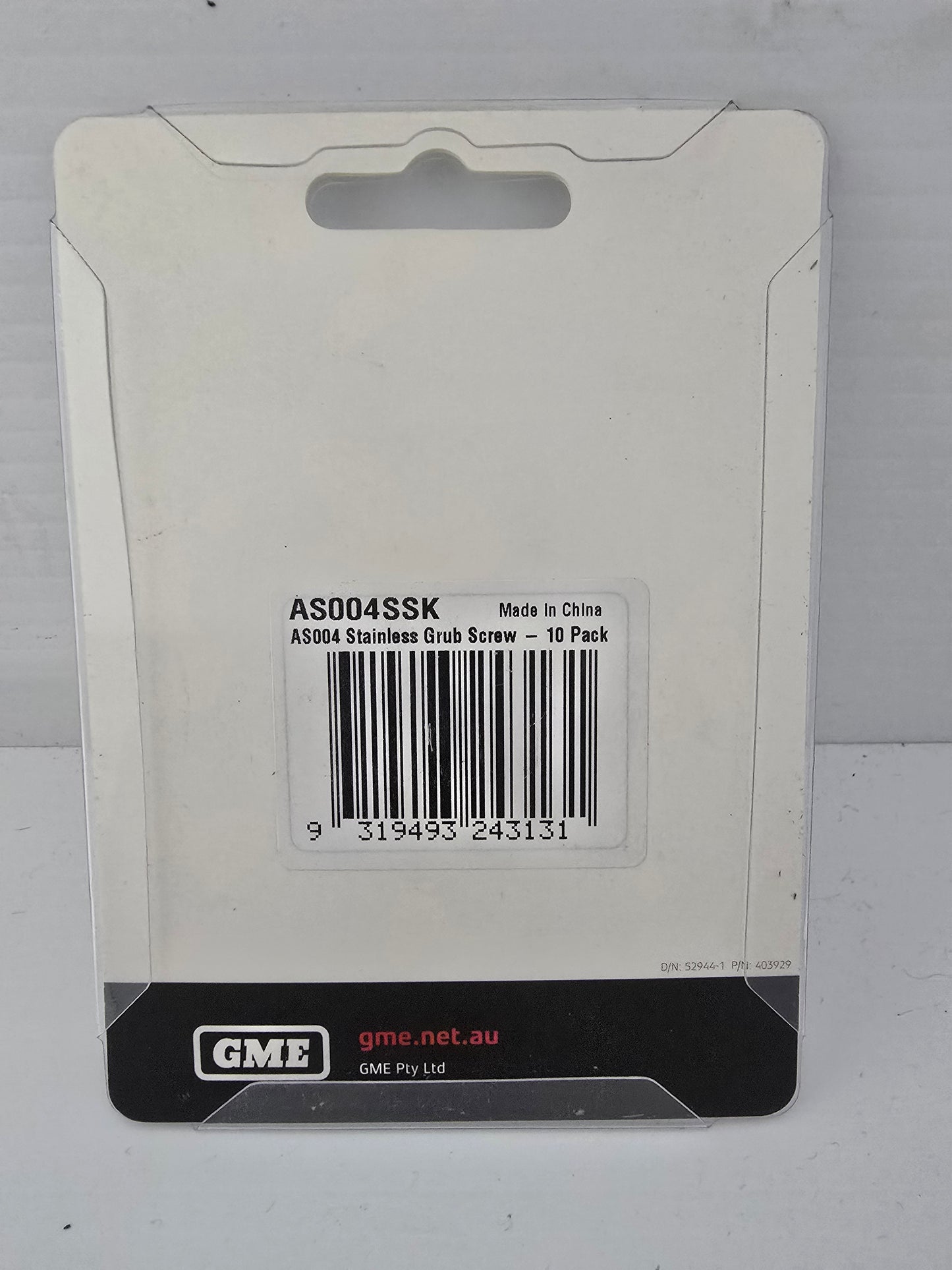 AS004SSK AS004 Grub Screw (10PK)