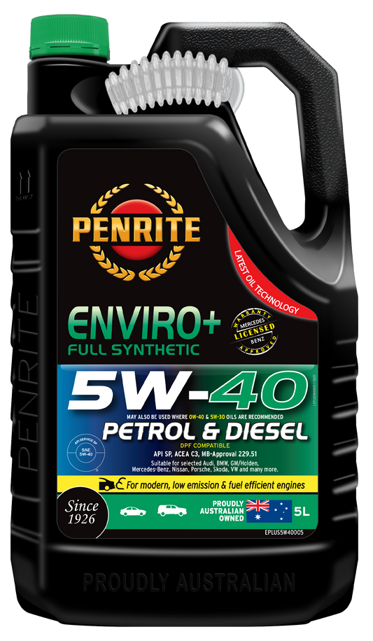 EPLUS5W40005 Enviro+ 5W40 Full Synthetic 5L