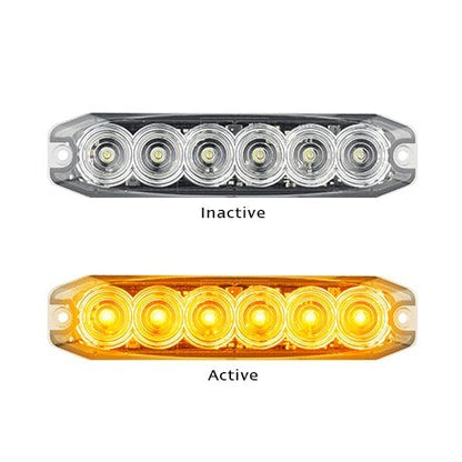 120035AM Amber Emergency Lamp 12/24v