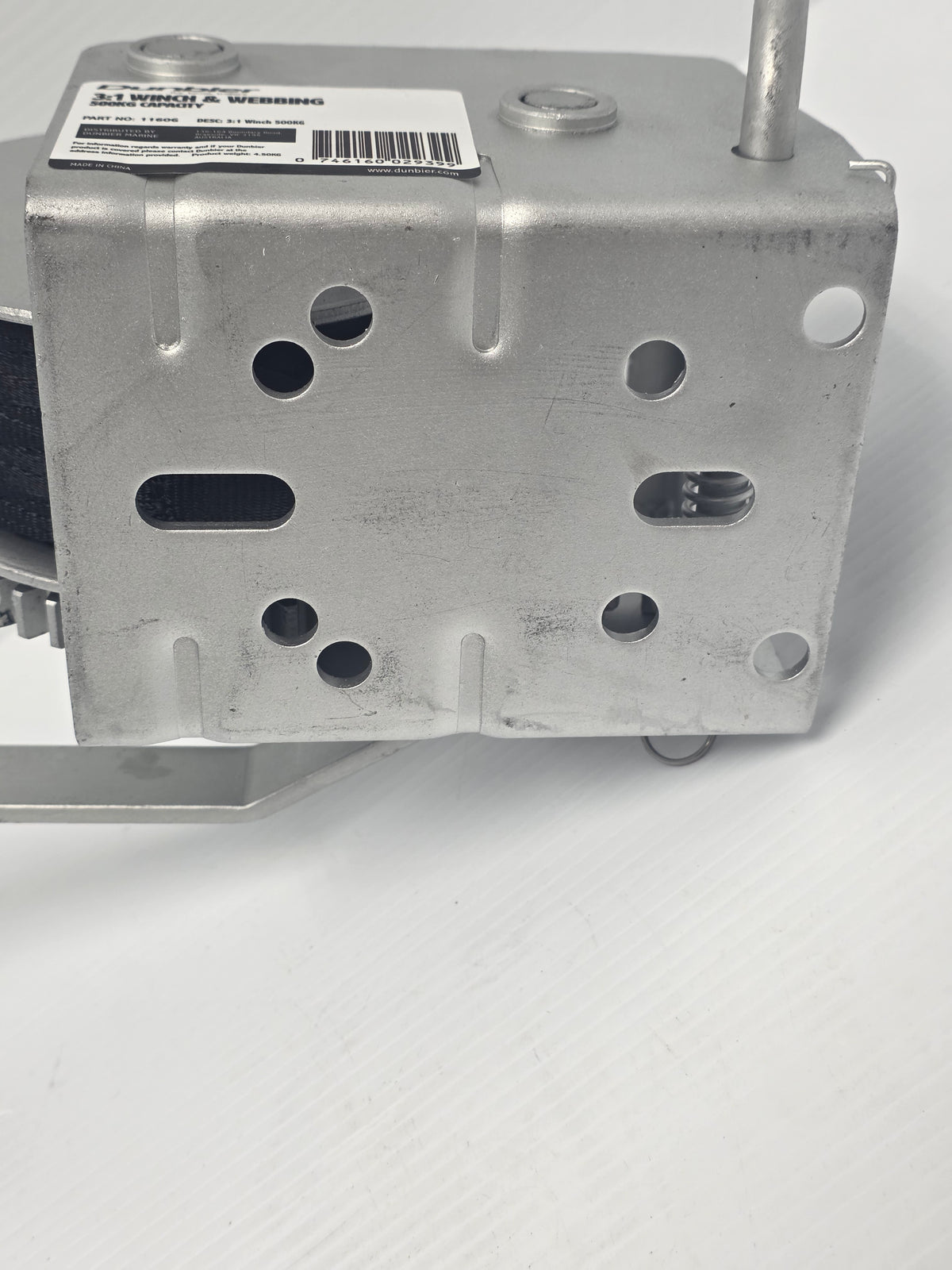 1160G Dunbier 3:1 Winch with Webbing Strap (Dacromet Finish) | Marine Trailer Part - photo 2 of 5