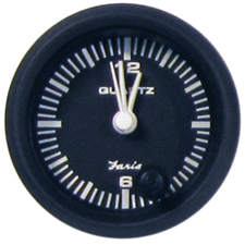 204680 Faria Chesapeake Black 2" Clock Quartz 12V | Genuine Faria Gauge