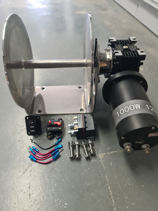 AW1000 Budget Anchor Winch - 1000W Motor - for 5.5m to 7.5m Boats | Anchor Winch