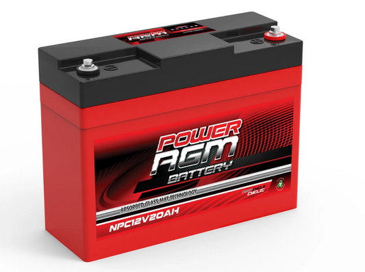 NPC12V20AH Power Crank 12V 20 AH Battery | 12 Volt AGM Cyclic Range