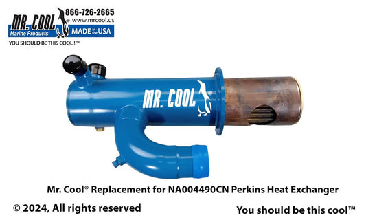 NA004490 Aftermarket Perkins 6.354 Short Heat Exchanger 14-3/8 in | Sawley's Select Marine Parts