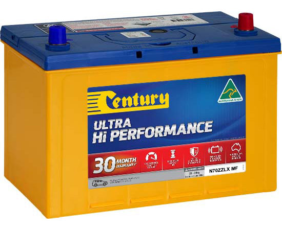 127121 Century N70ZZLX MF Ultra Hi Performance Battery | Genuine Century Battery