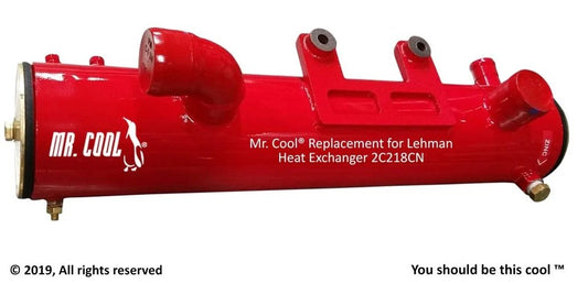 2C218 / 2C211 Aftermarket Ford Lehman 120 Heat Exchanger 4 x 20 in | Sawley's Select Marine Parts