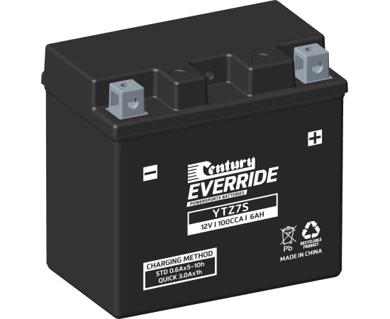 151116 Century EverRide YTZ7S HI PERFORMANCE AGM - YTZ Battery