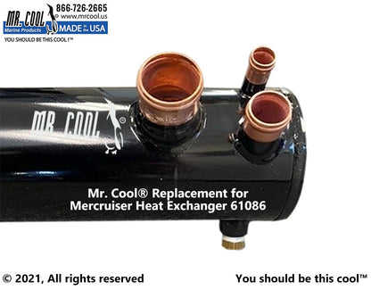 61086A7 Aftermarket Mercruiser 3.0L Heat Exchanger | Sawley's Select Marine Parts