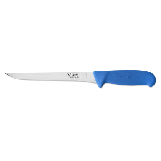 250820200 Victory Knives 2/508/20/200 Straight Boning Knife Progrip Blue - 20cm | Fishing & Outdoor Knife