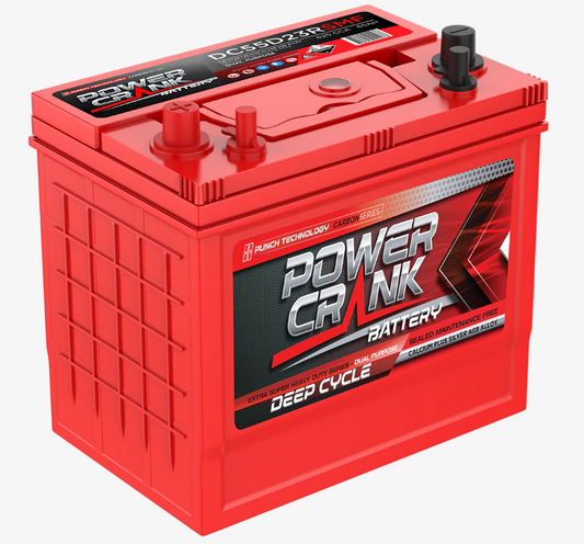 DC55D23RSMF Power Crank 625 CCA Battery | Deep Cycle Series