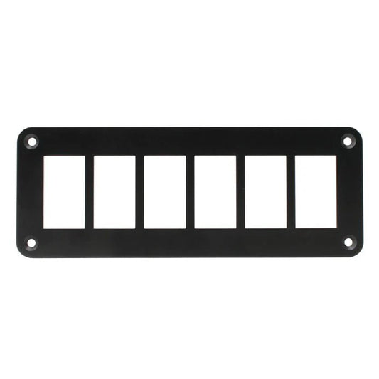 709786 Panel Alum Blk 6 hole