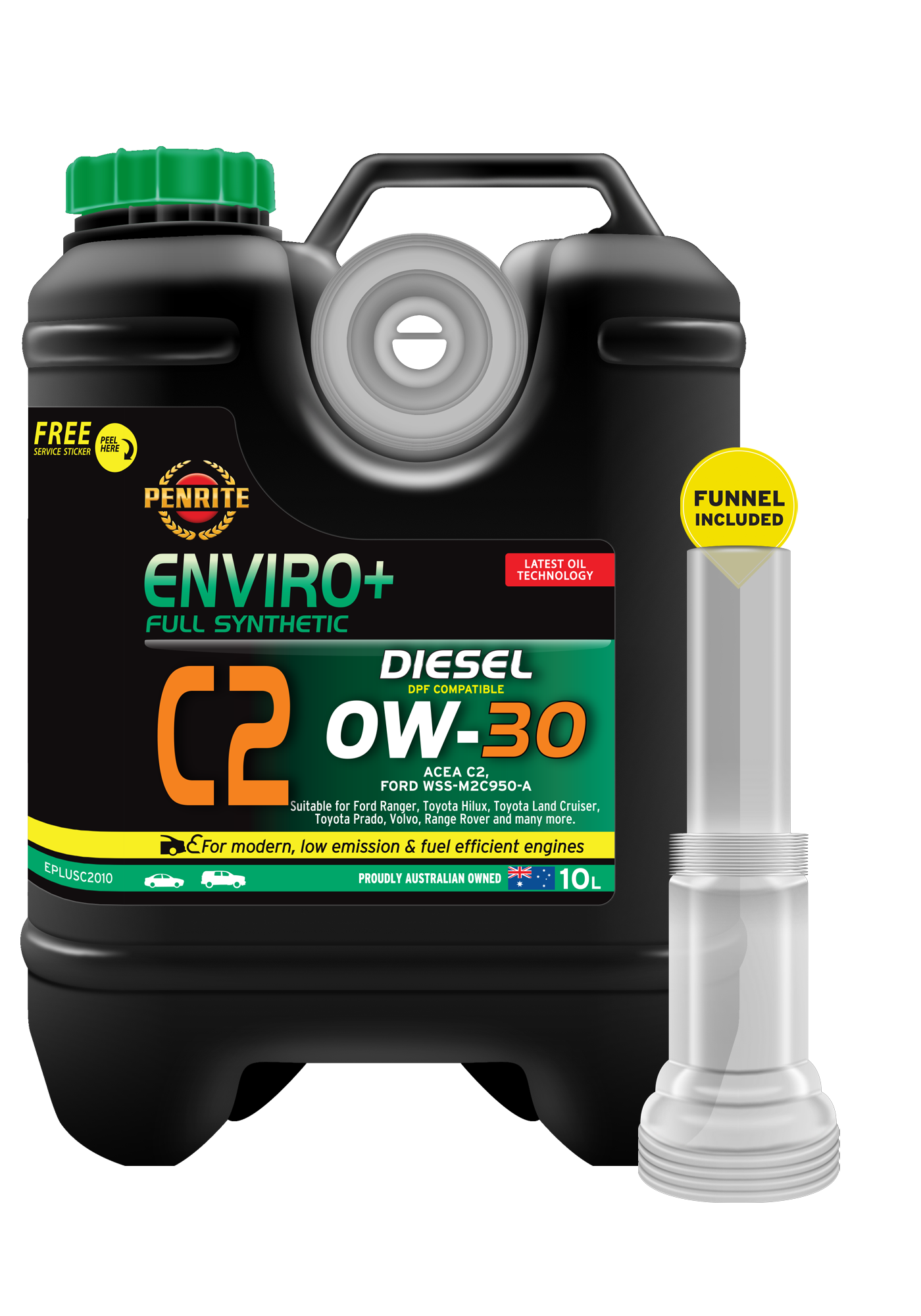 EPLUSC2010 Enviro+ C2 0W30 Full Synthetic 10L