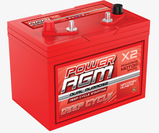 NPCDP12VDCNS70 Power Crank 85 AH 710 CCA Battery | Dual Purpose AGM Deep Cycle Starting