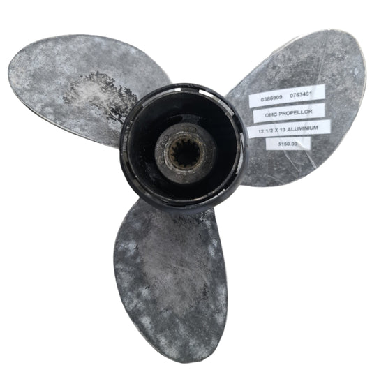 0177034 0763950 Evinrude/Johnson SSP 13 3/4 x 15 Stainless Steel Propeller | Genuine Used Part