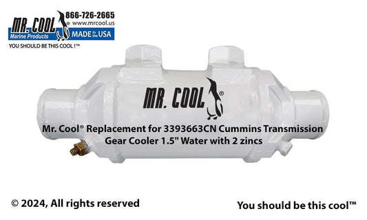 3393663CN Aftermarket Cummins 6BTA Oil Cooler 3 x 6 in, 1.5 in | Sawley's Select Marine Parts