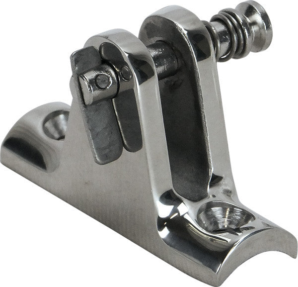 171687 Stainless Steel Deck Mount Curved & Q.R Pin