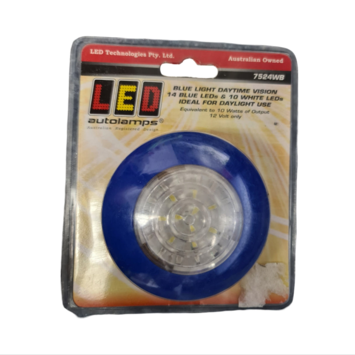 7524WB Blue & white courtesy lamp/Blue Bezel | Marine Electrical Part
