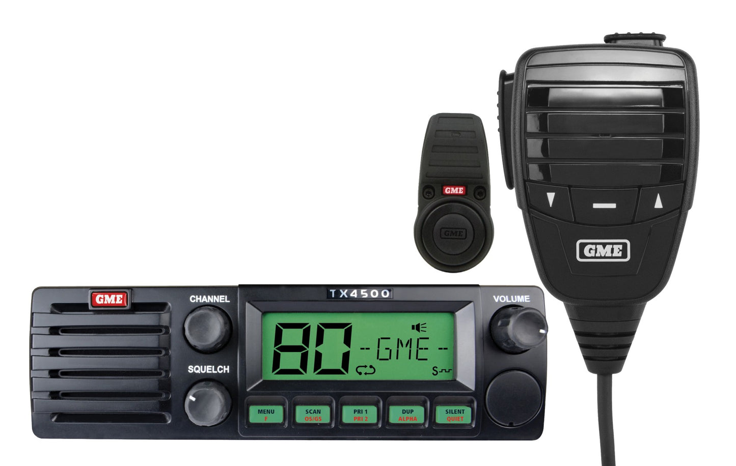 TX4500WS2 5 Watt DIN Mount UHF CB Radio with Wireless PTT & ScanSuite | Genuine GME Electronics