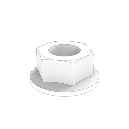 60113381 Flange Nut | Genuine Volvo Penta Part