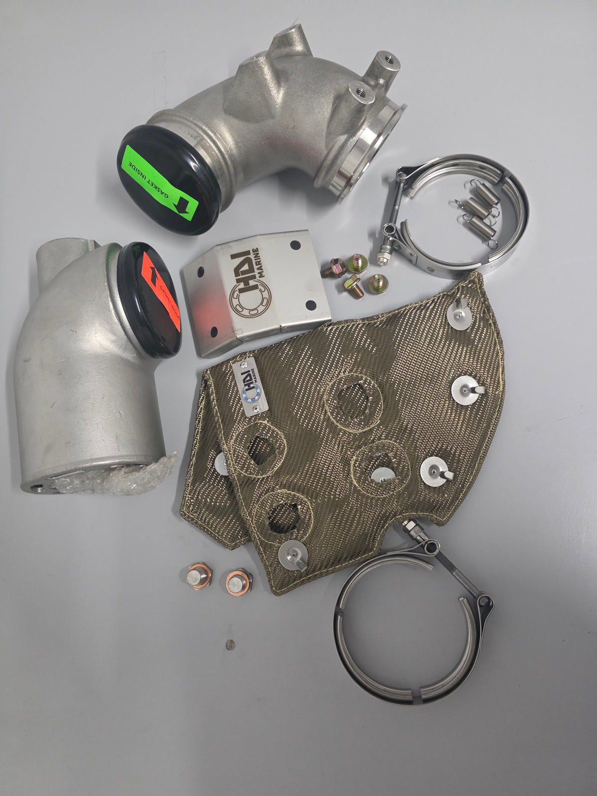 HOT1KIT Aftermarket Yanmar 6LP/6LPA Cast 316 Stainless Steel Exhaust Mixing-Elbow Kit | Sawley's Select Marine Parts