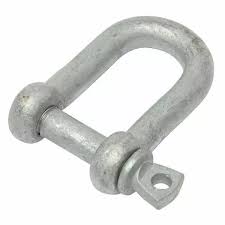 610242 8mm D Shackle - Galvanised | Marine Trailer Part