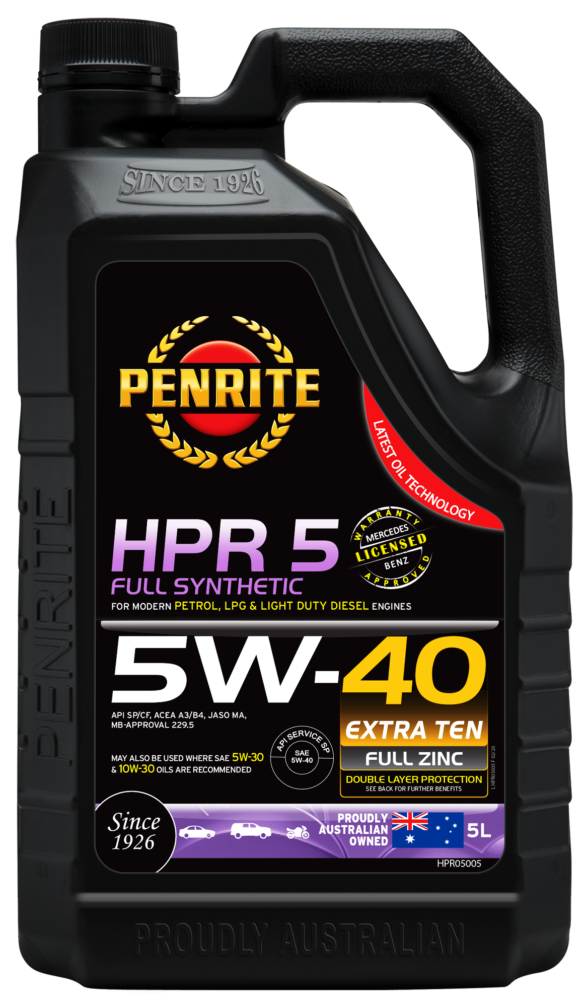 HPR05005 Full Synthetic 5W40 5L